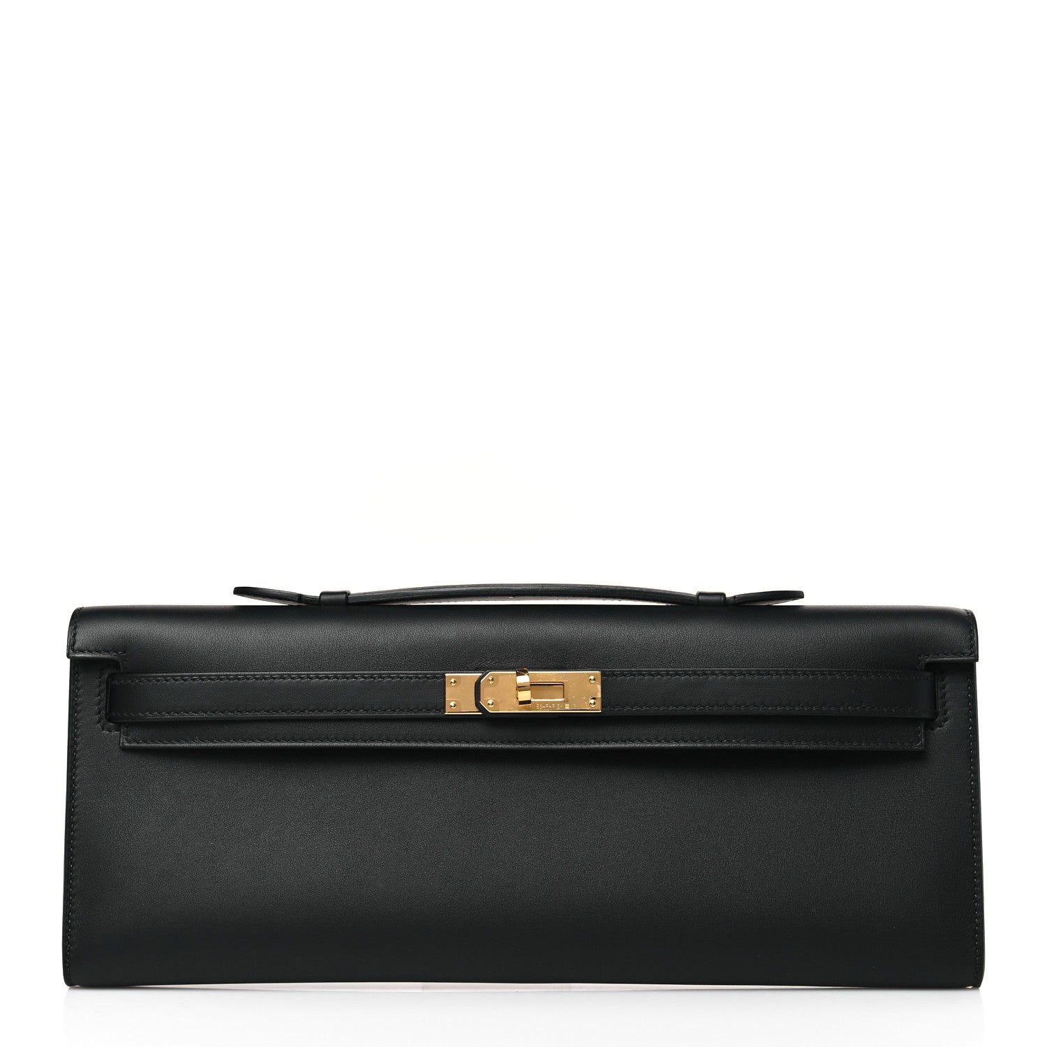 Hermes Swift Kelly Cut Clutch Pochette Black 1 of 10
