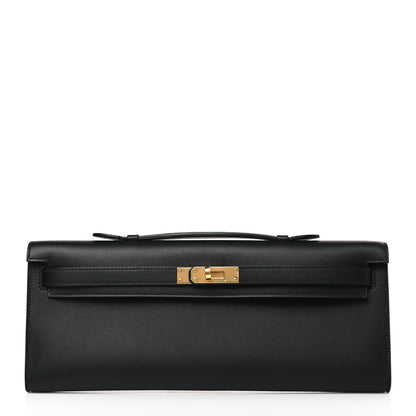 Hermes Swift Kelly Cut Clutch Pochette Black 1 of 10