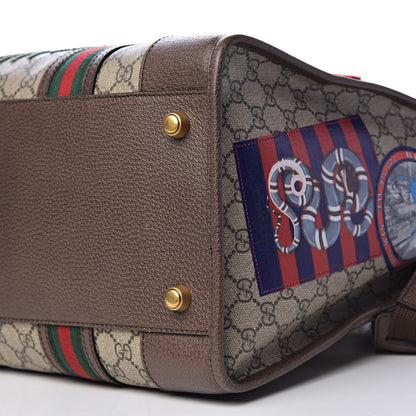 Gucci Soft GG Supreme Monogram Courrier Large Duffle Bag Beige New Acero Multicolor 9 of 15