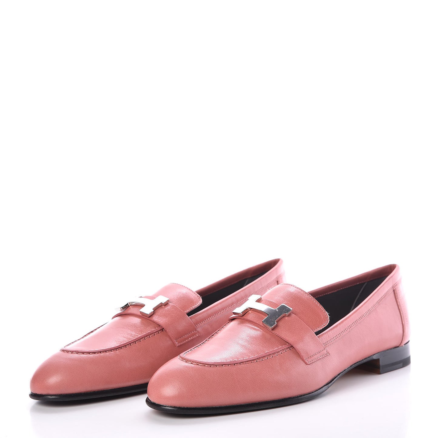 Goatskin Paris Loafers 37.5 Rouge Blush