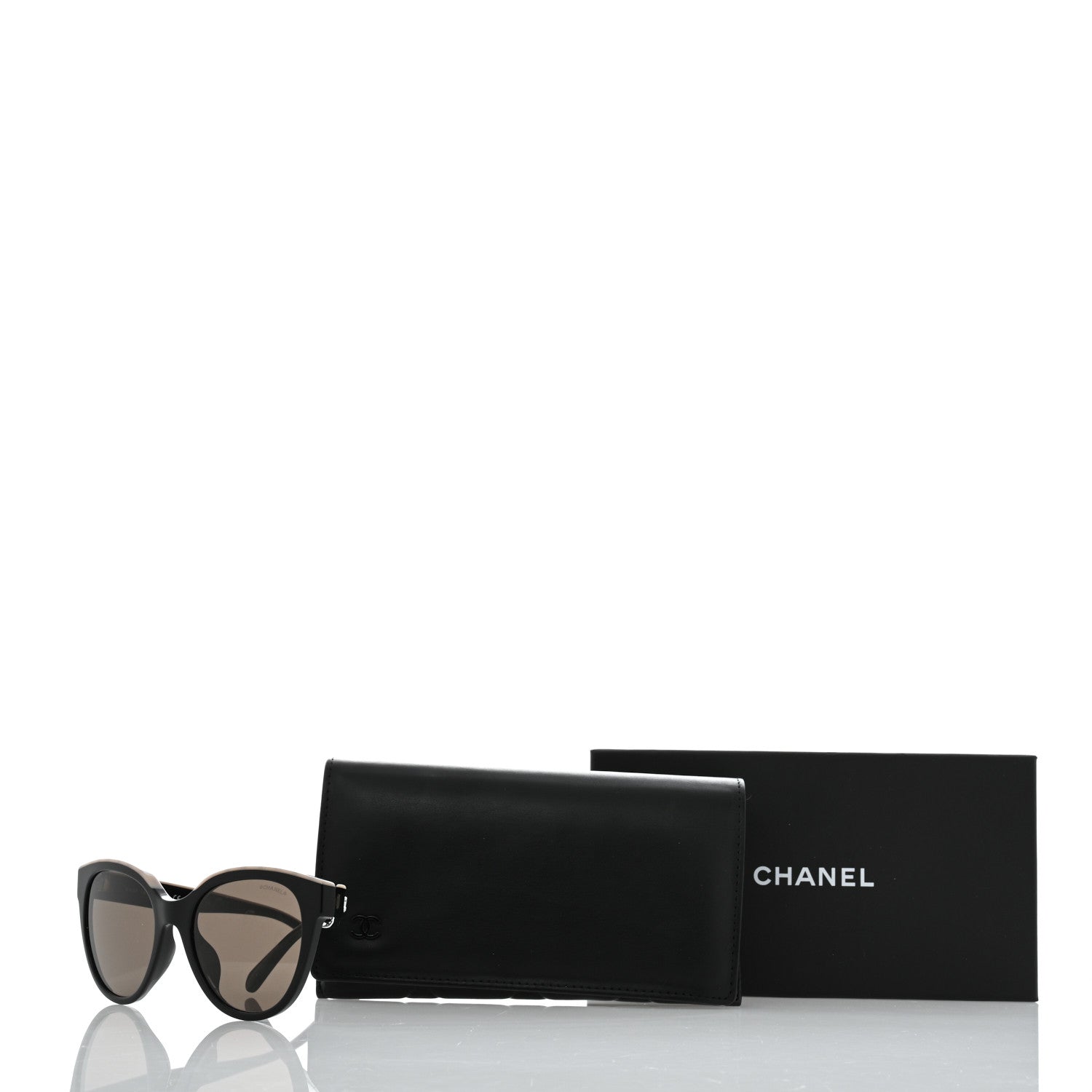Chanel Acetate CC Butterfly Sunglasses 5414-A Black 8 of 8