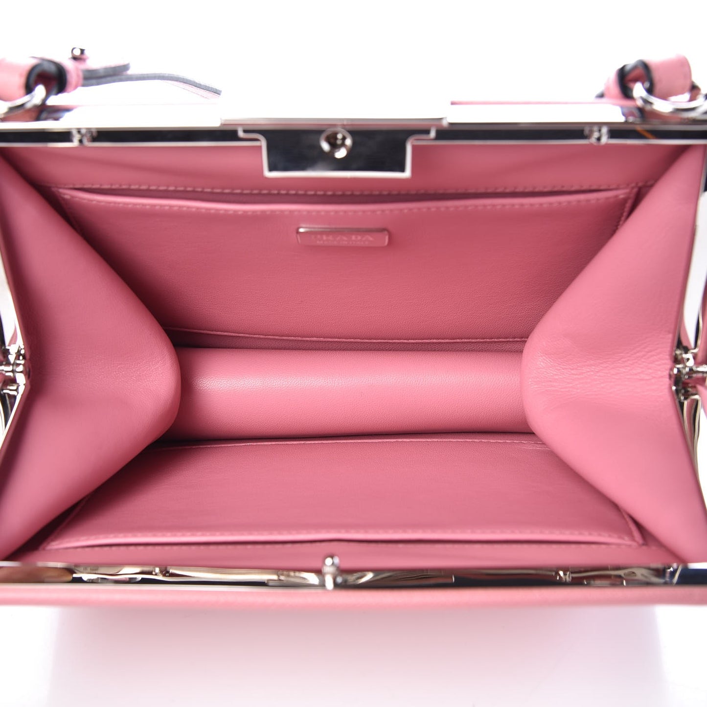 Saffiano City Calf Light Frame Bag Pink
