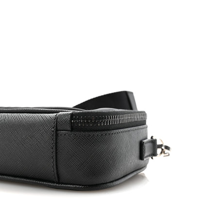Prada Re-Nylon Saffiano Travel Small Brique Crossbody Bag Black 9 of 10