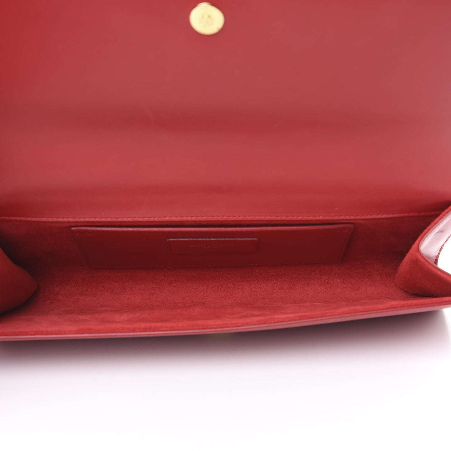 Calfskin Lutetia Flap Clutch Red