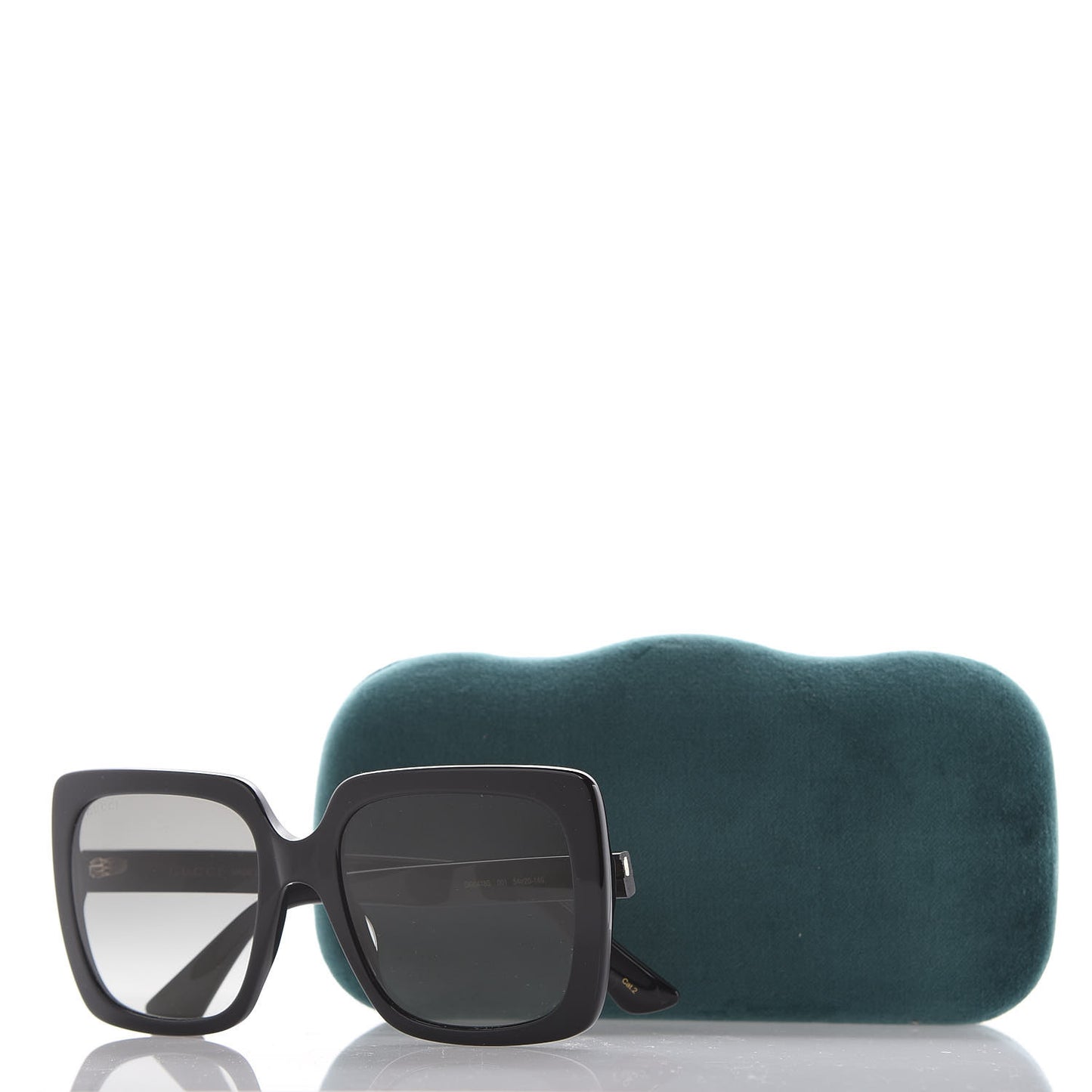 Crystal Square Frame GG Sunglasses GG0418S Black