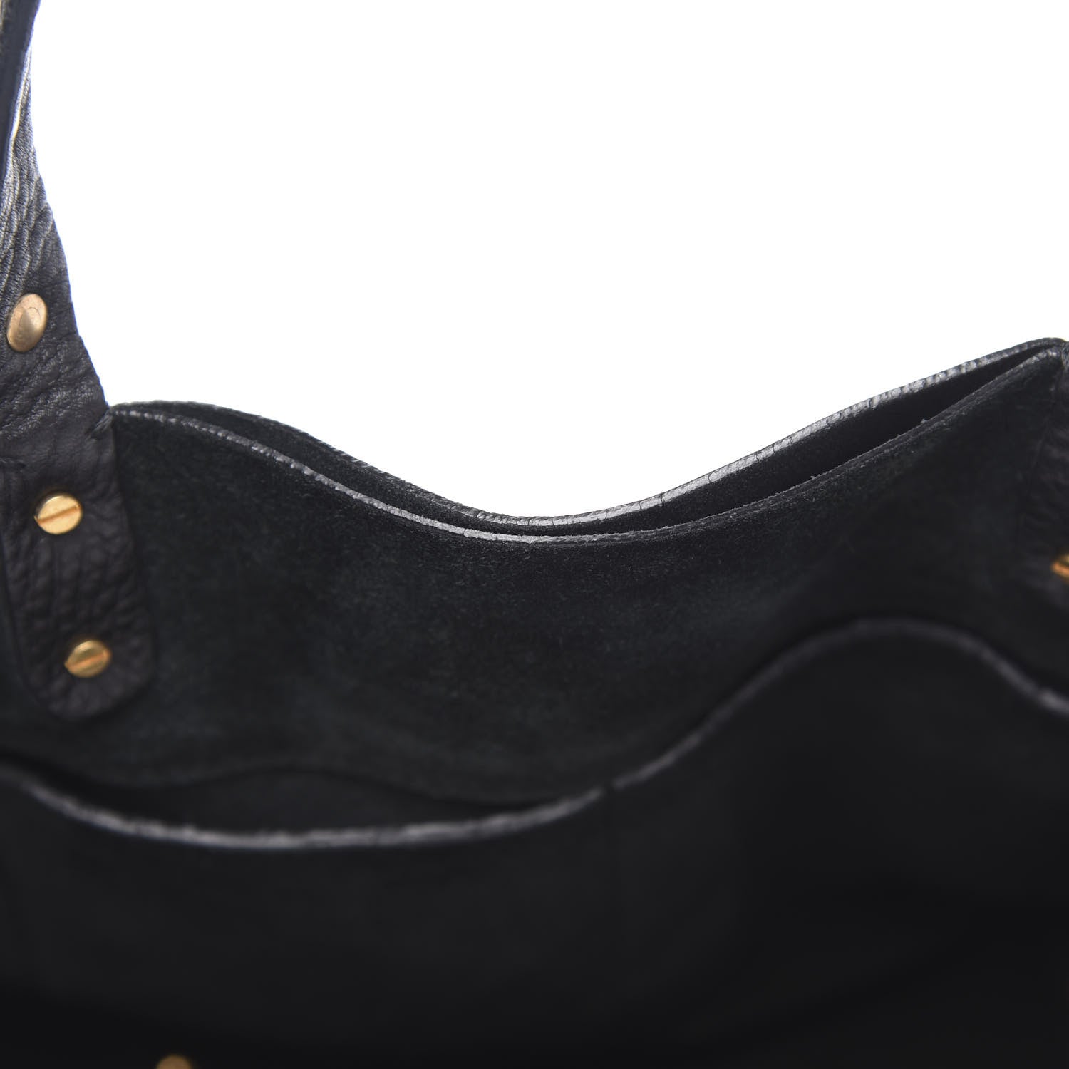 Valentino Garavani Pebble Calfskin Studded Zodiac Tote Black 10 of 11
