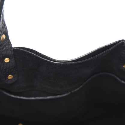 Valentino Garavani Pebble Calfskin Studded Zodiac Tote Black 10 of 11
