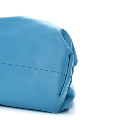 Bottega Veneta Smooth Butter Calf The Pouch Oversized Clutch Swimming Pool 10 of 11