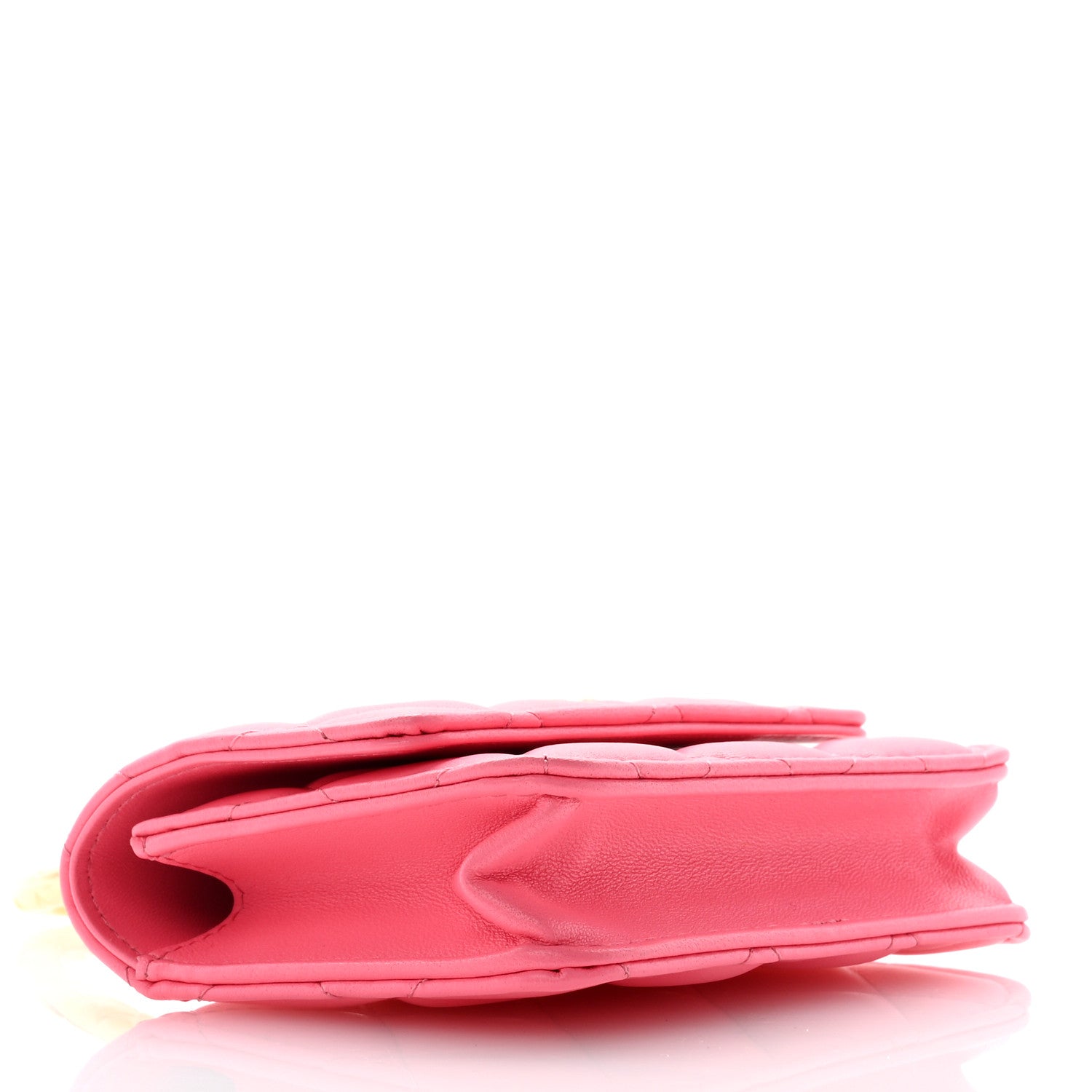 Chanel Lambskin Quilted CC Hook Card Holder Pink 4 of 8