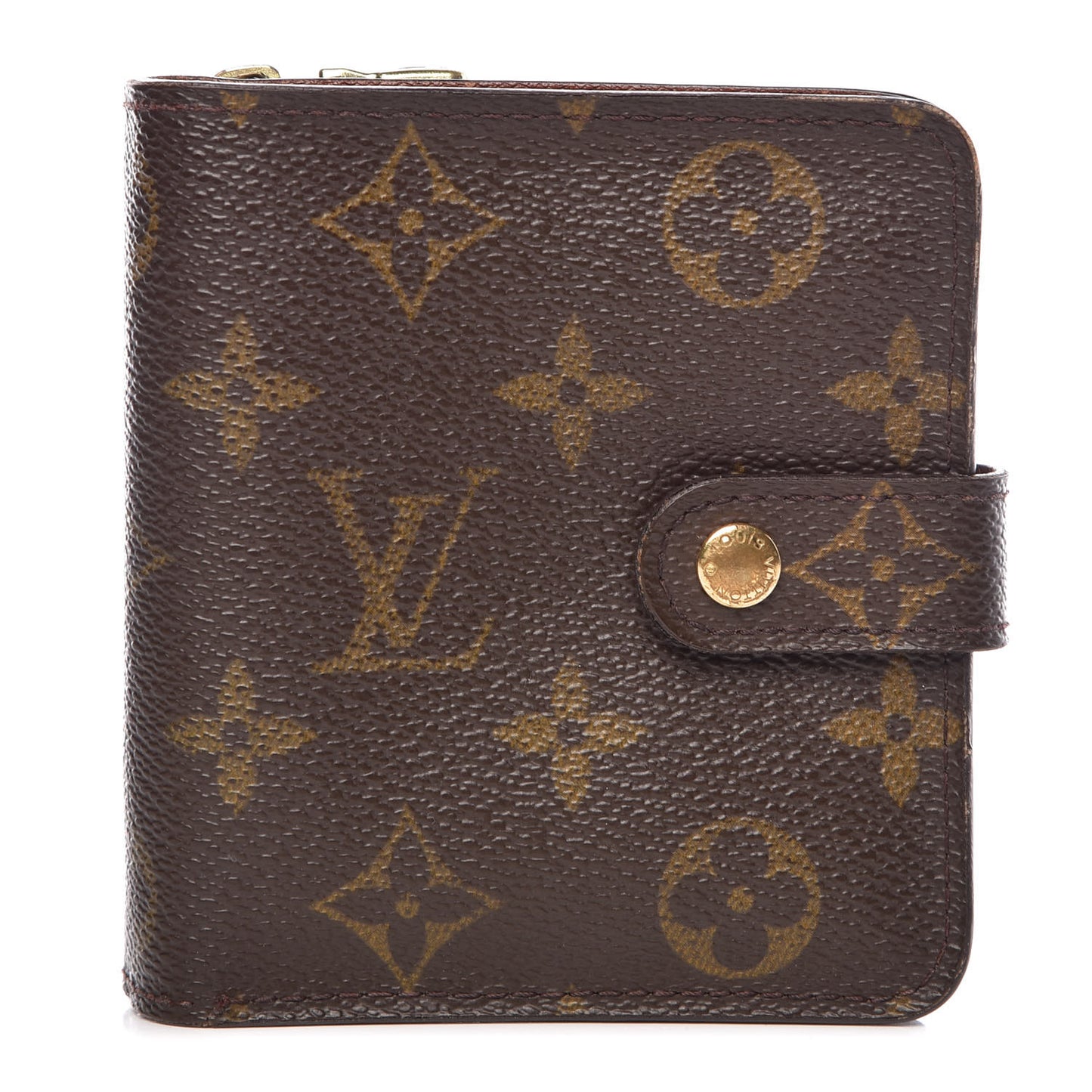 Monogram Compact Zippe Zipped Wallet