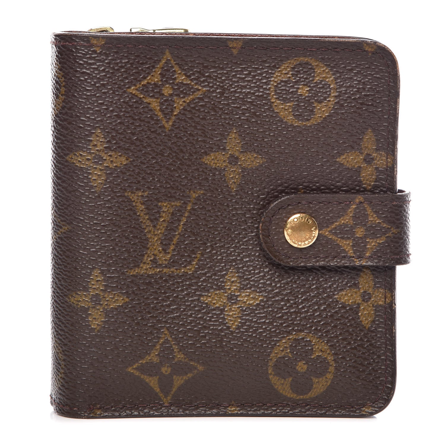 Louis Vuitton Monogram Compact Zippe Zipped Wallet 1 of 14