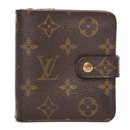 Louis Vuitton Monogram Compact Zippe Zipped Wallet 1 of 14