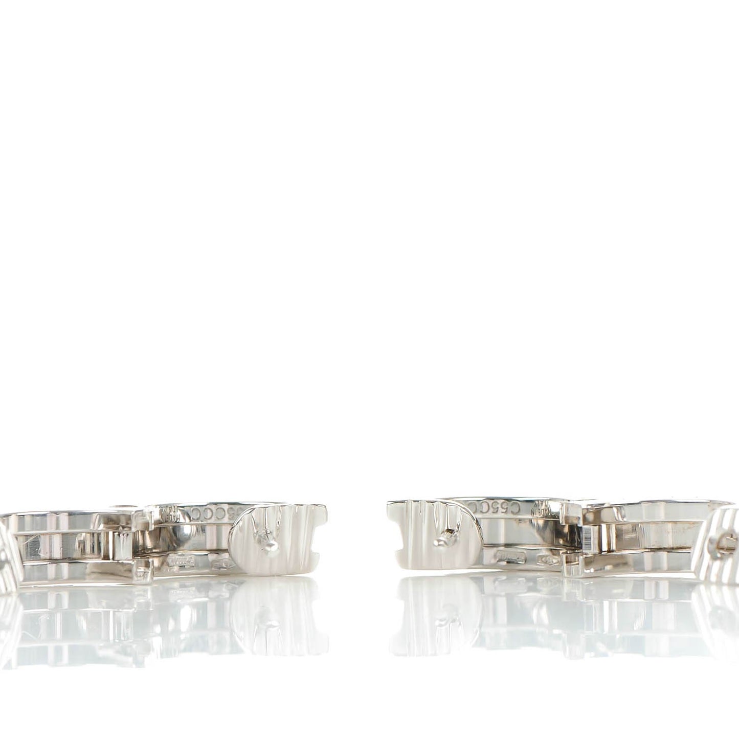 18K White Gold Small B.Zero1 Hoop Earrings