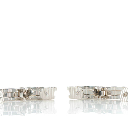Bulgari 18K White Gold Small B.Zero1 Hoop Earrings 6 of 6