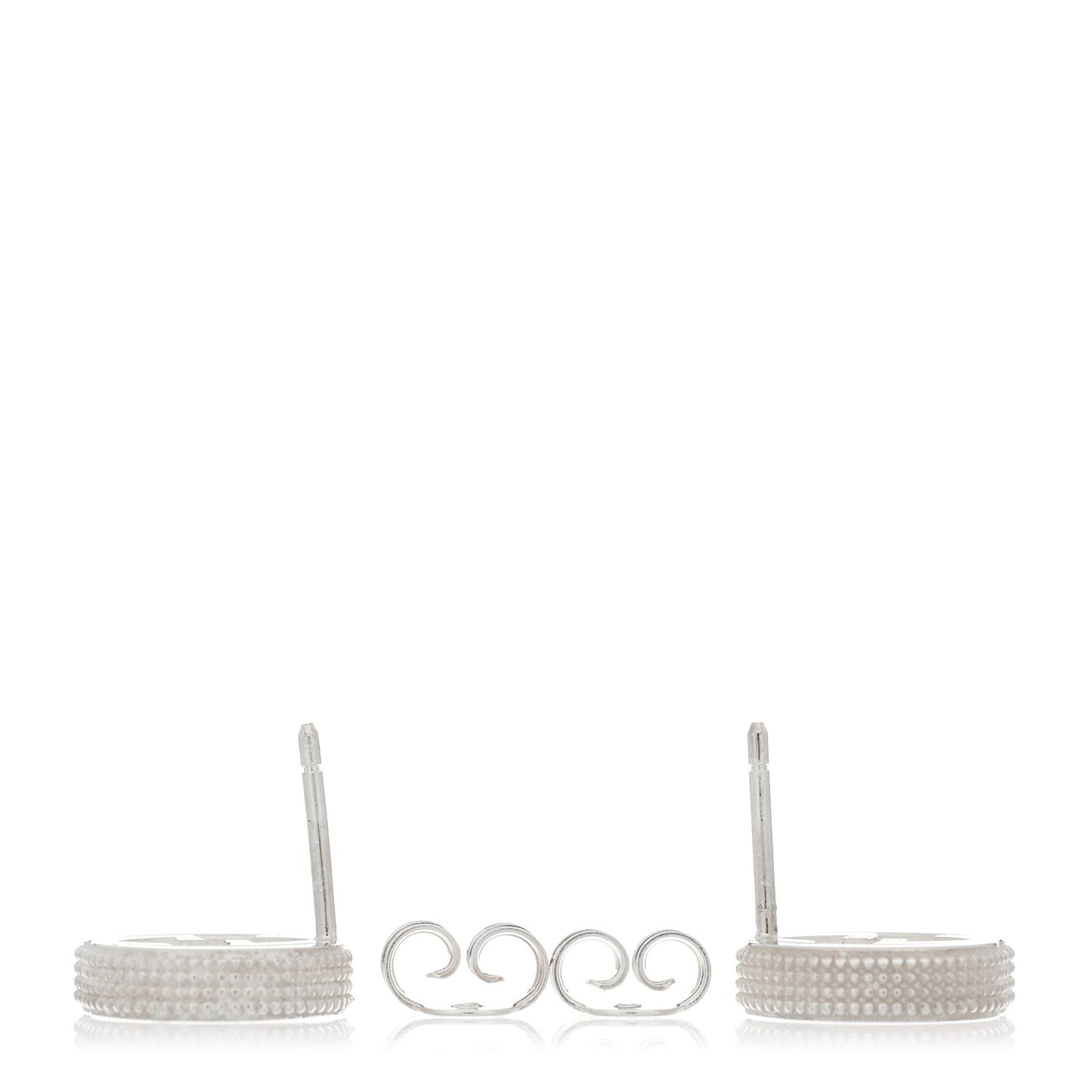 Sterling Silver Interlocking GG Stud Earrings
