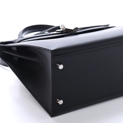 Hermes Epsom Kelly Sellier 32 Black 7 of 9