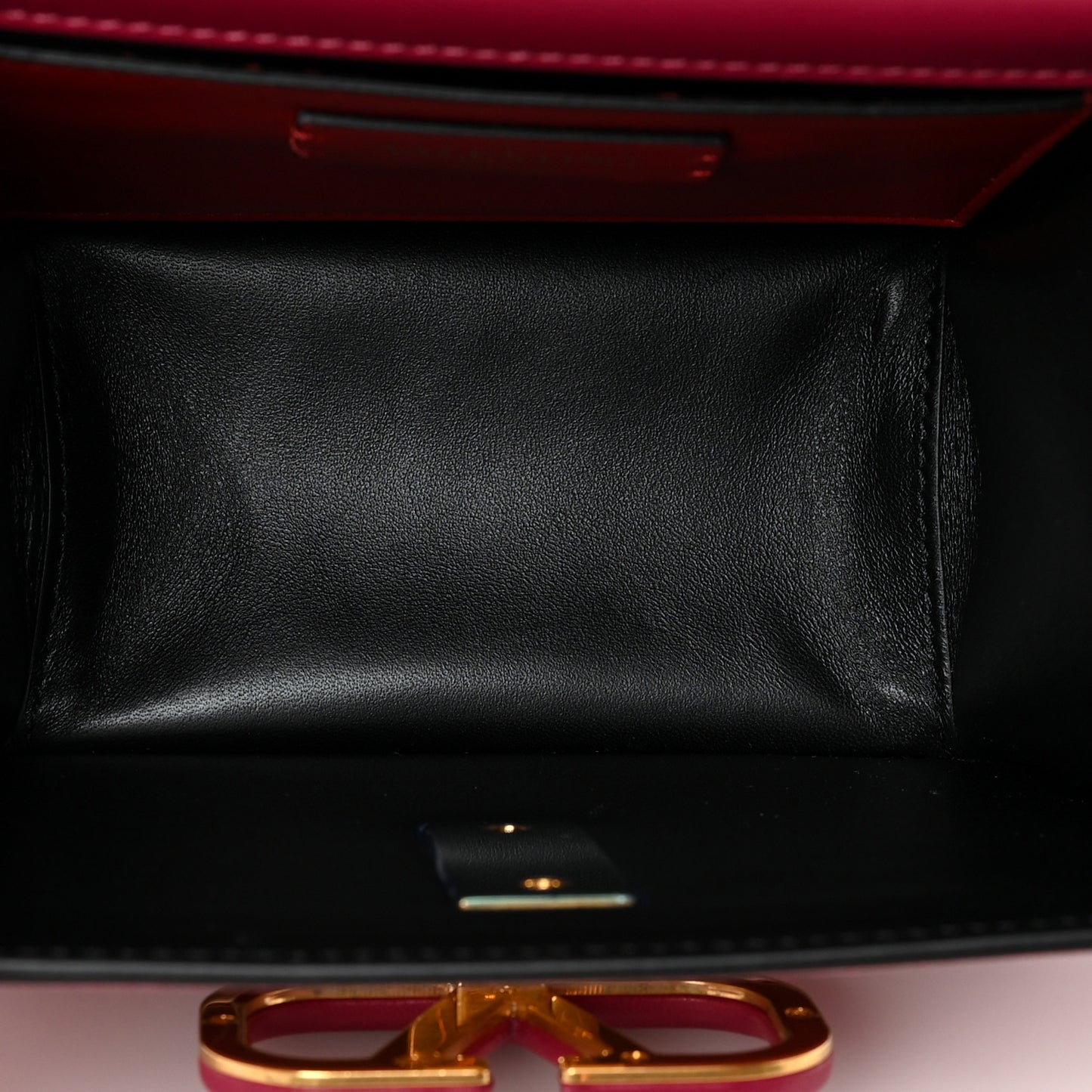 Smooth Calfskin Small VSling Shoulder Bag Fuchsia
