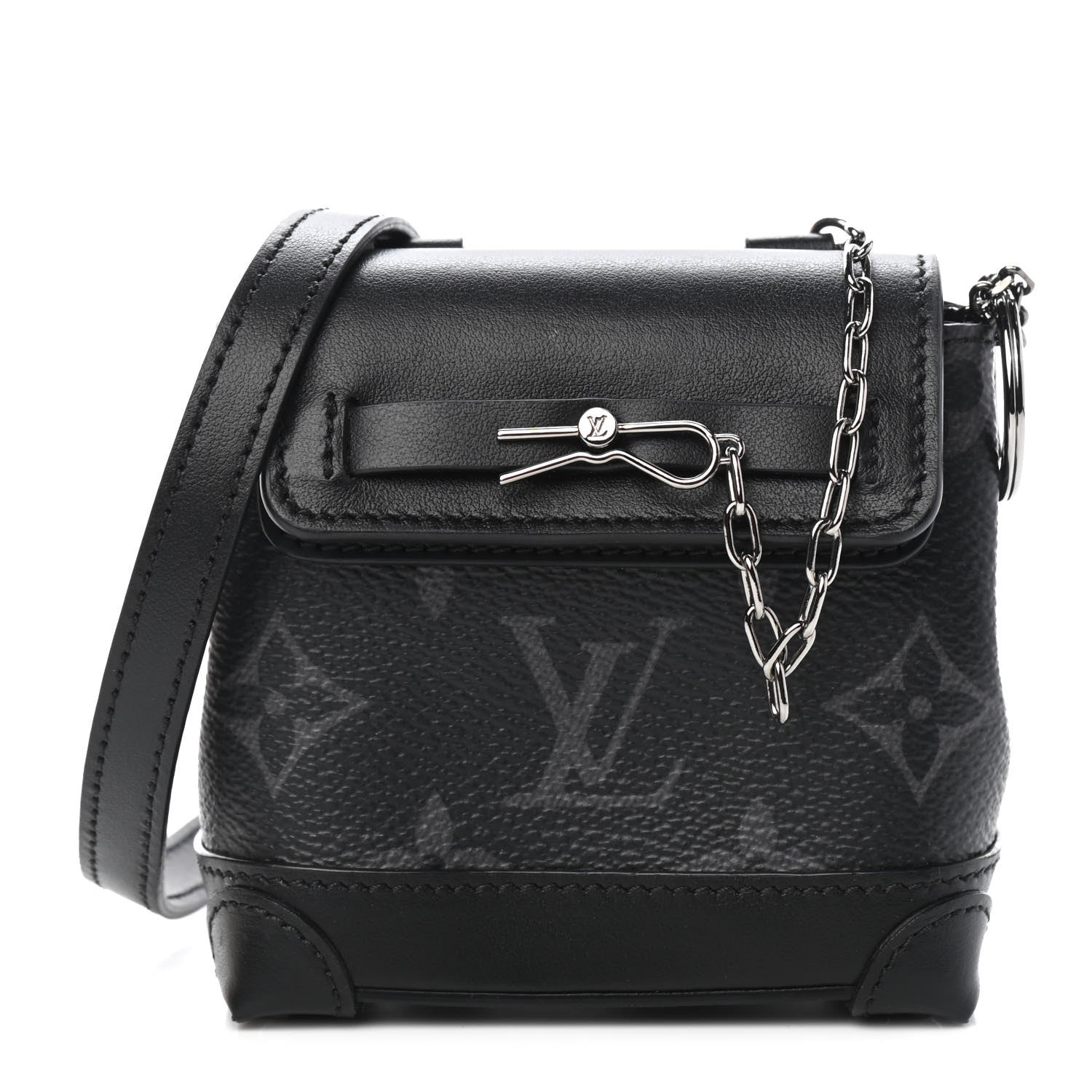Louis Vuitton Monogram Eclipse Mini Steamer Pouch 1 of 8