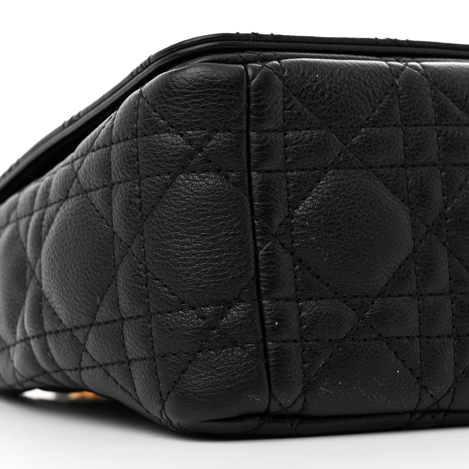 Christian Dior Calfskin Cannage Medium Caro Bag Black 9 of 11