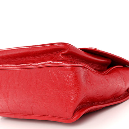 Saint Laurent Crinkled Calfskin Matelasse Monogram Medium Niki Chain Satchel Rouge Eros 9 of 9