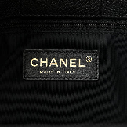 Chanel Calfskin Small Cerf Executive Shopper Tote Black 6 of 10