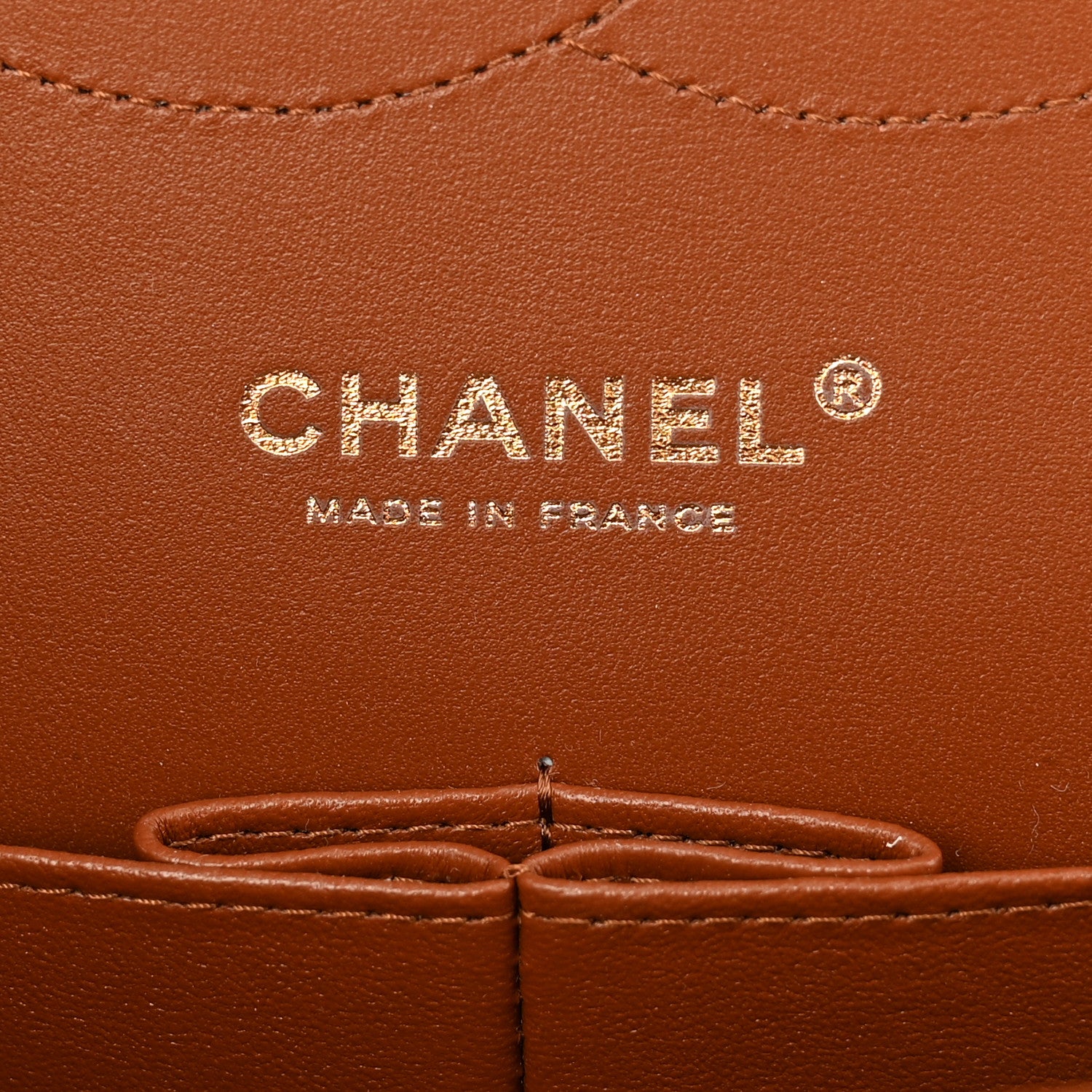 Chanel Caviar Quilted Jumbo Double Flap Light Brown 6 of 10