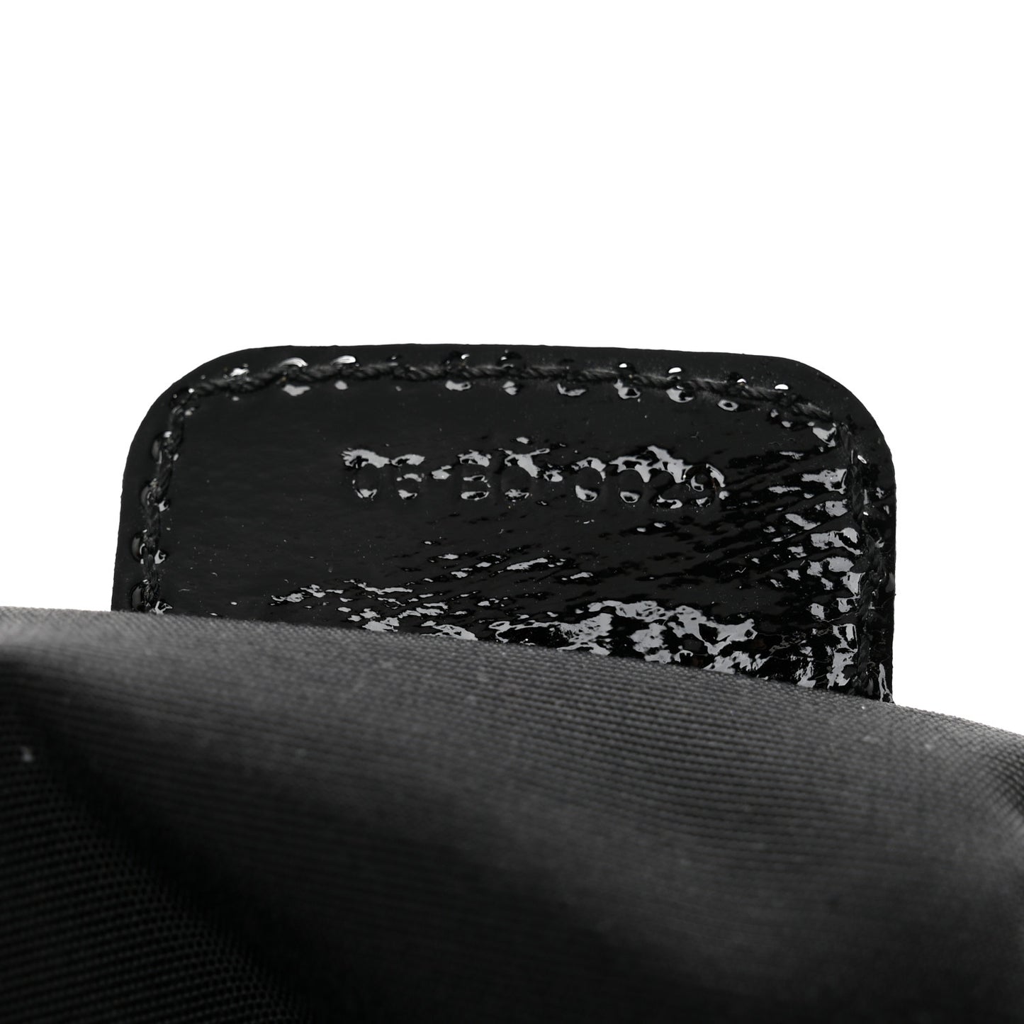 Patent Lambskin Cannage Rendezvous Flap Black