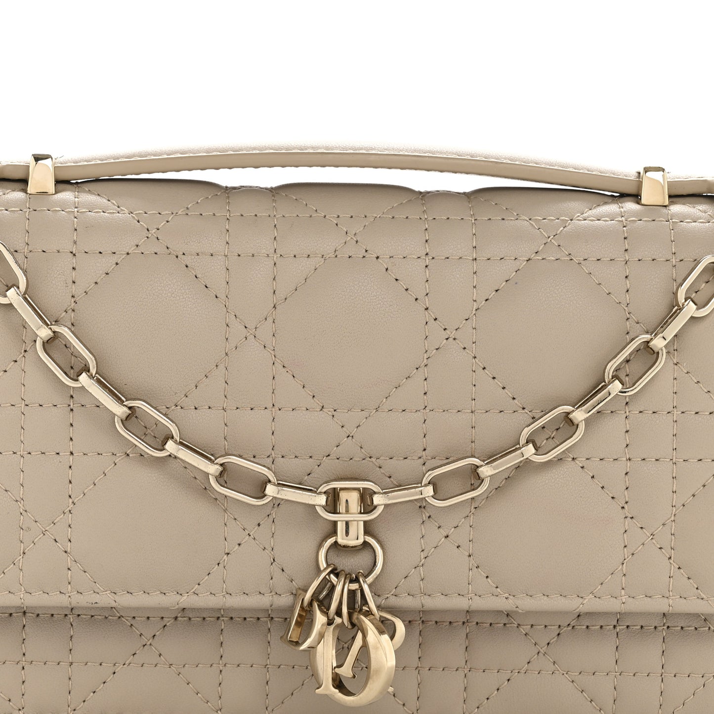 Lambskin Cannage Mini My Dior Bag Sand