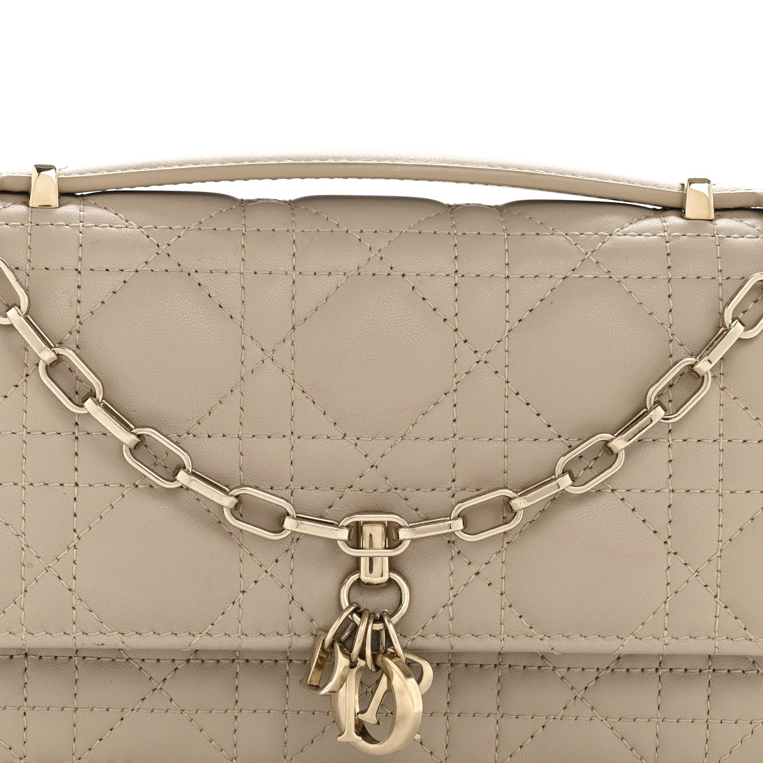 Christian Dior Lambskin Cannage Mini My Dior Bag Sand 8 of 13