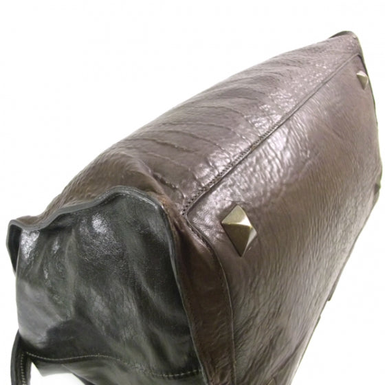Leather Elvire Tote Moka