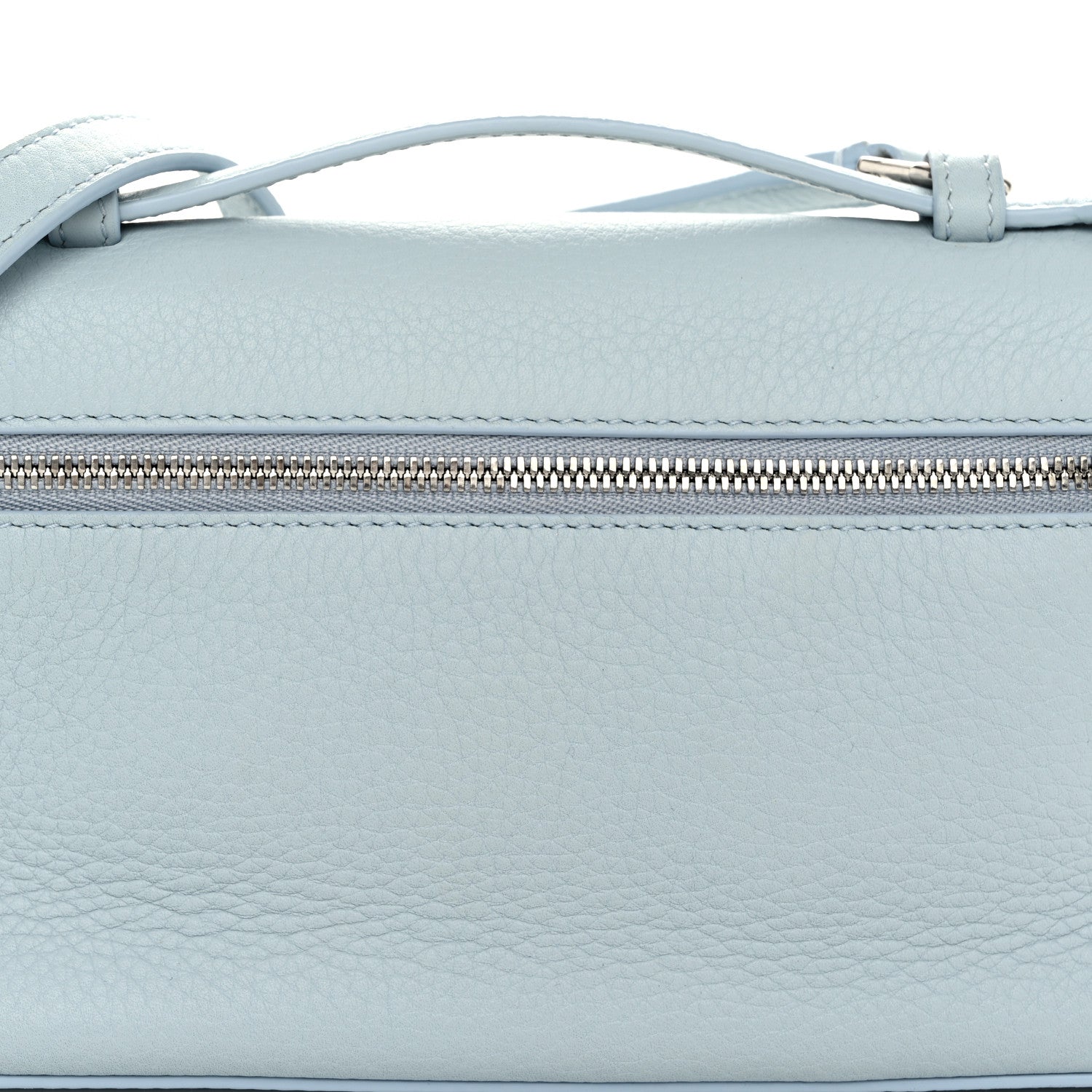 Loro Piana Grained Calfskin L19 Extra Pocket Pouch Minty Breeze 7 of 9