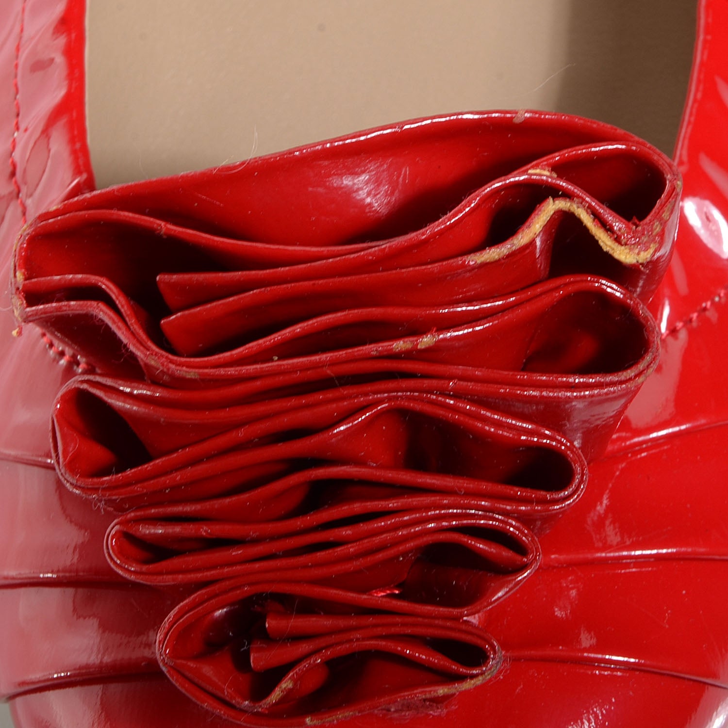 Valentino Garavani Patent Ballet Flats 40 Red 8 of 9