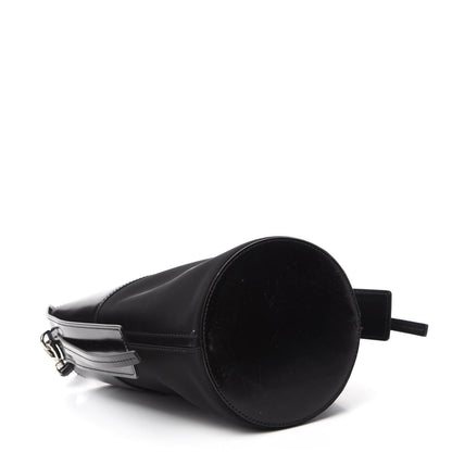 Prada Tessuto Spazzolato Ouverture Bucket Bag Black 4 of 12