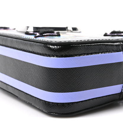 Marc Jacobs X Anna Sui Saffiano Small Snapshot Camera Bag  Black Multicolor 9 of 9