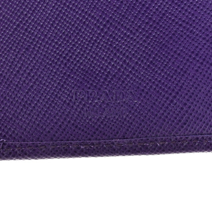 Prada Saffiano Metal Coin Purse Purple 7 of 15