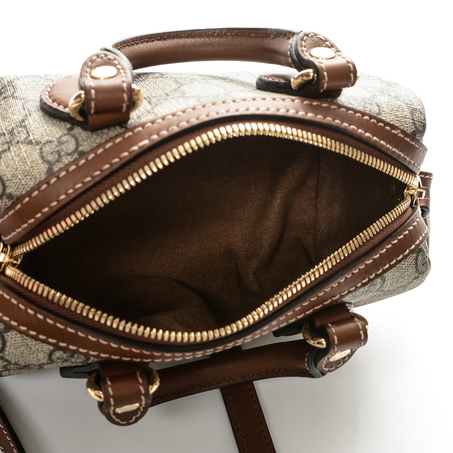 GG Supreme Monogram Mini Boston Beige Tuscany