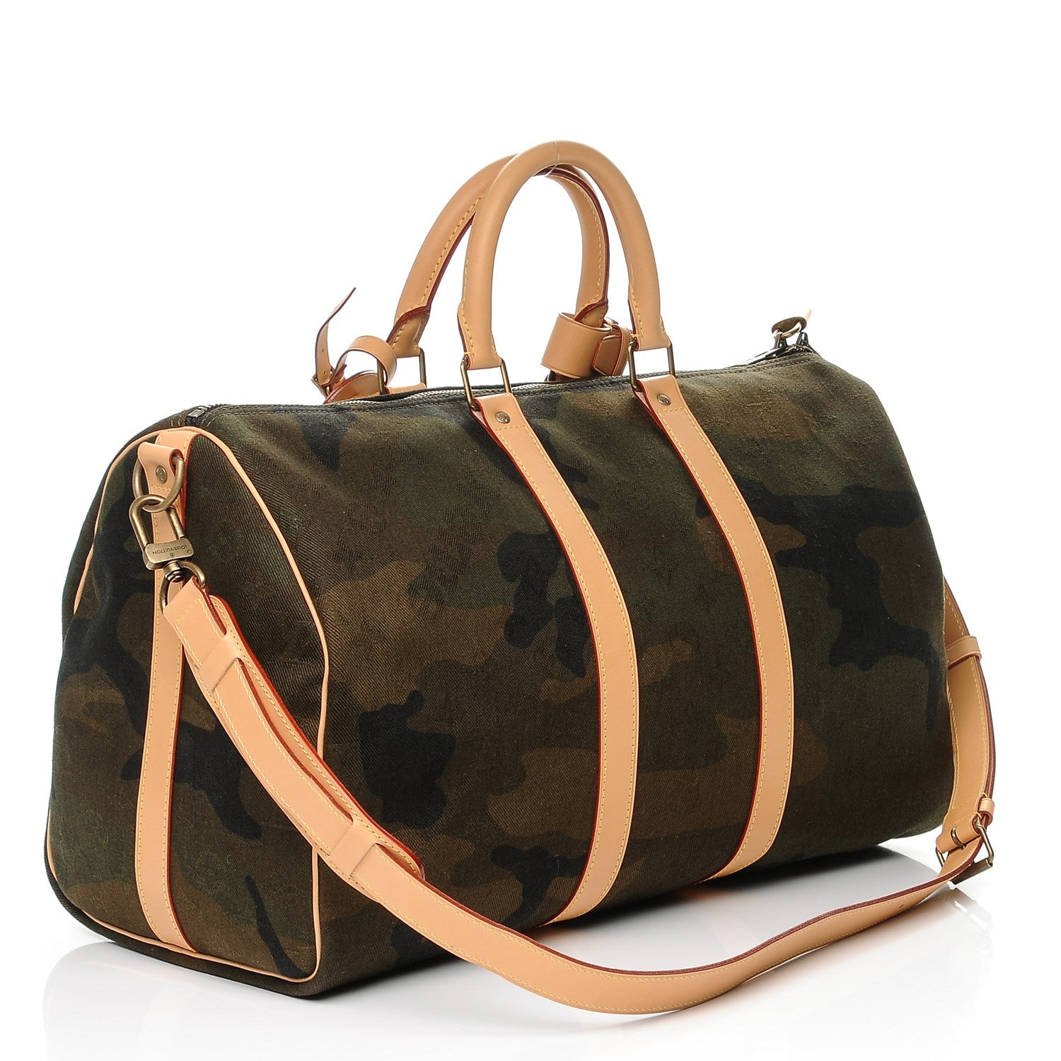 Louis Vuitton X SUPREME Monogram Camouflage Keepall Bandouliere 45 3 of 11