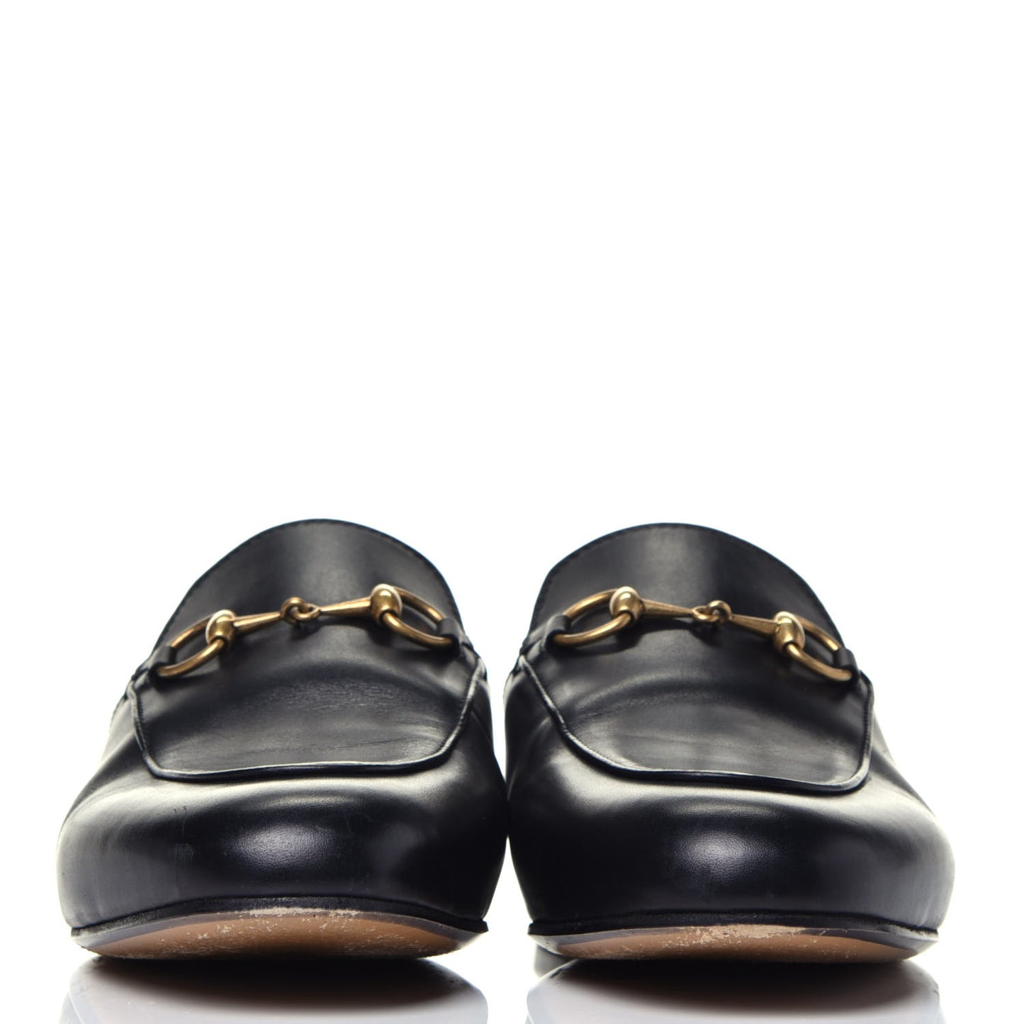 Calfskin Womens Princetown Slippers 36.5 Black