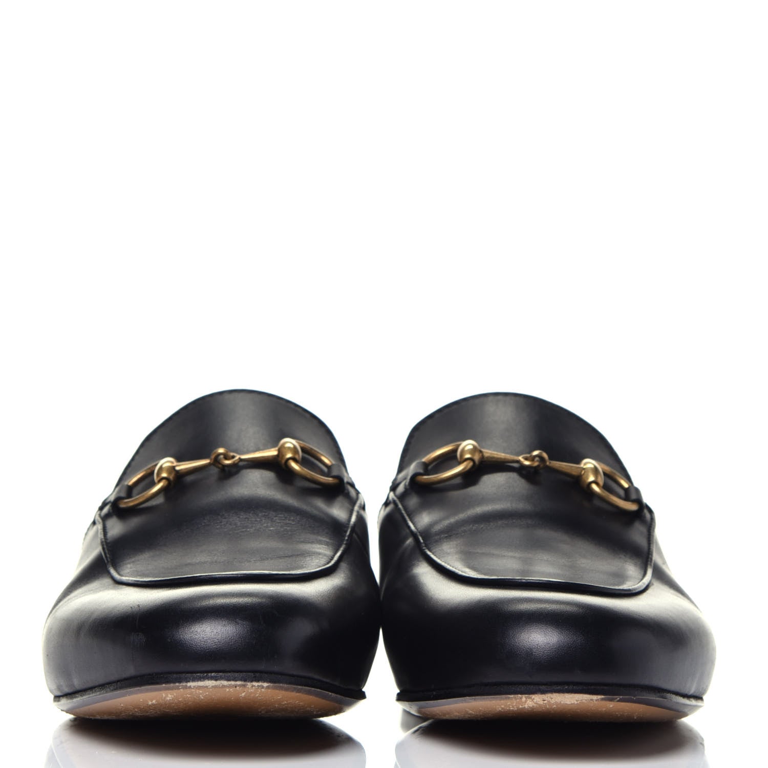Gucci Calfskin Womens Princetown Slippers 36.5 Black 2 of 8