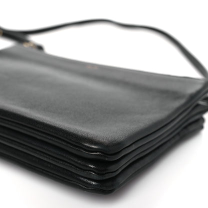Celine Lambskin Small Trio Crossbody Bag Black 10 of 12