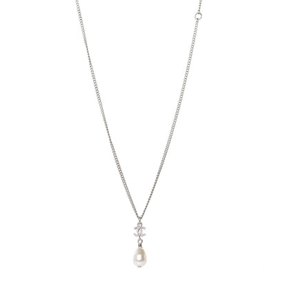 Chanel Pearl CC Drop Necklace Gold 1 of 5