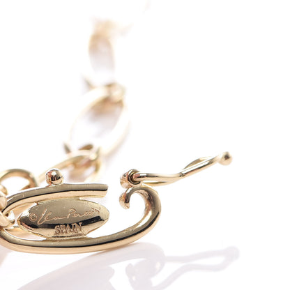 Tiffany 18K Yellow Gold Elsa Peretti Large Open Heart Pendant Necklace 7 of 8