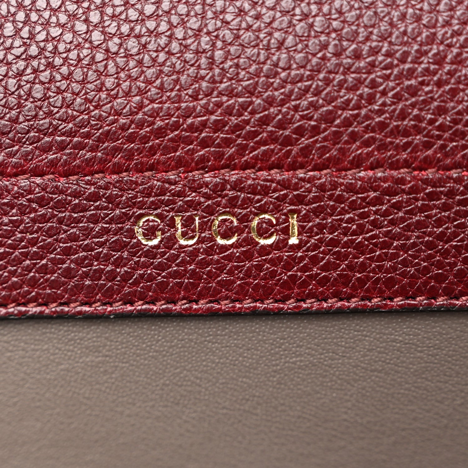 Gucci Grainy Calfskin Medium Zumi Top Handle Bag Vintage Bordeaux 6 of 12