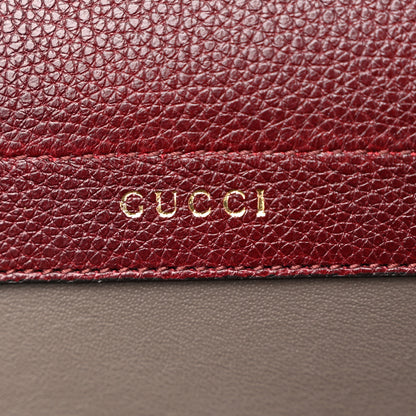 Gucci Grainy Calfskin Medium Zumi Top Handle Bag Vintage Bordeaux 6 of 12