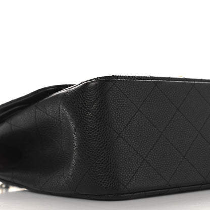 Chanel Caviar Quilted Jumbo Double Flap Black 9 of 12