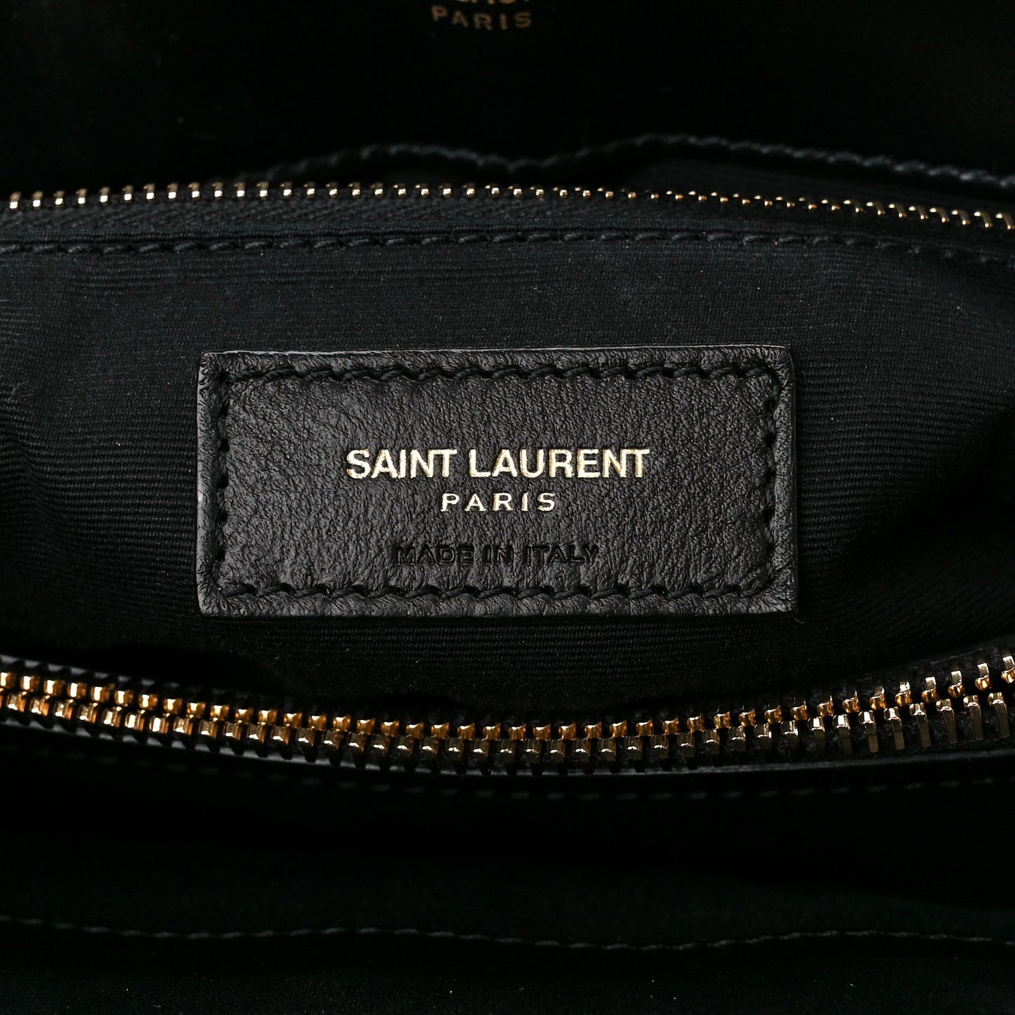 Calfskin Y Quilted Monogram Medium Loulou Chain Satchel Black