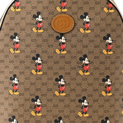 Gucci X DISNEY Mini Vintage GG Supreme Monogram Mickey Mouse Small Dome Backpack Beige Vintage Sun Oil 8 of 10