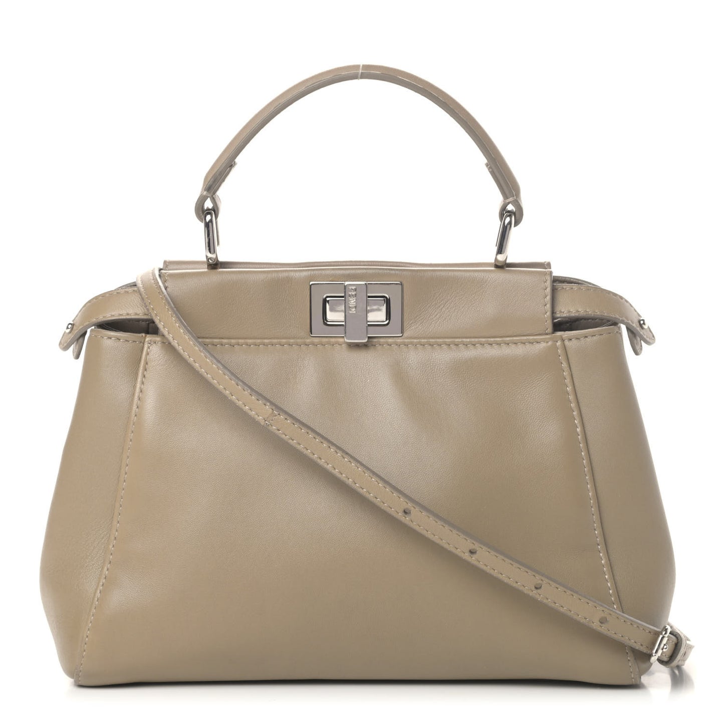 Nappa Mini Peekaboo Iconic Satchel Tortora