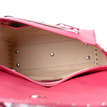 Valentino Garavani Vitello Colorblock Free Rockstud Top Handle Shoulder Bag Pink Optic White 5 of 16