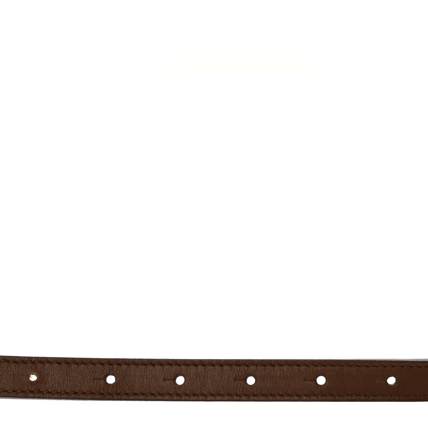 Calfskin Horsebit Skinny Belt 85 34 Brown